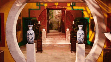 Chinese Event decorations on TV