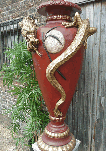 Chinese Event theme decoration .. dragon Urn