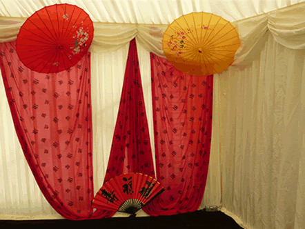 Oriental chinese event decoration UK