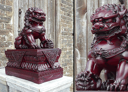 Fopo Dog statues