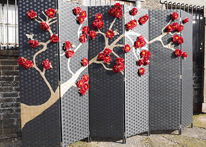 Event decoration, blossom screens chinese and Japanese