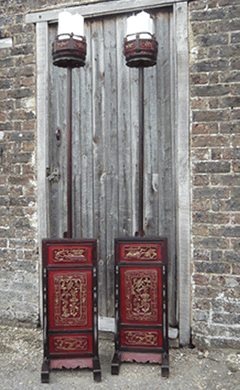 Chinese Temple Candle Holders Hire