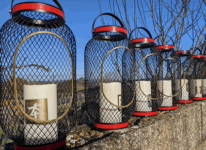 Chinese wire Candle Lamps